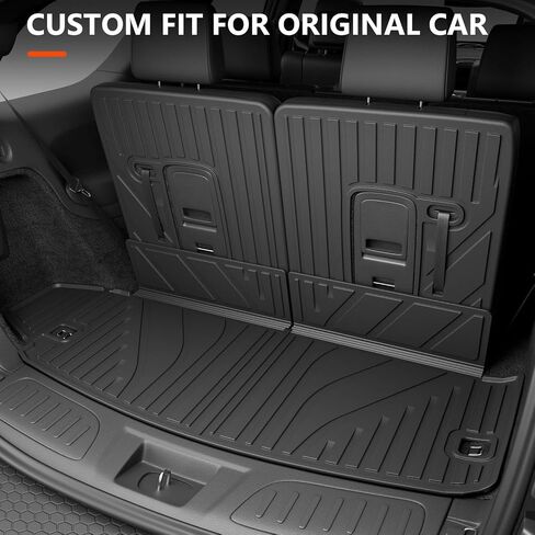 powoq Cargo Mat Compatible with 2016-2024 Dodge Durango 6&7 Seats Trunk Mat 3rd Backrest Mat Replacement for 2016-2024 Dodge Durango Accessories(Trunk Mat+3rd Row Backrest Mat) in Saudi Arabia