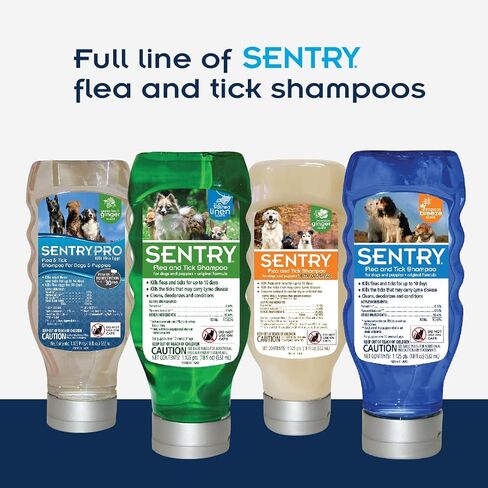 SENTRY Oatmeal Flea and Tick Shampoo for Dogs, Rid Your Dog of Fleas, Ticks, and Other Pests, Hawaii Ginger Scent, 63.5 oz in Saudi Arabia