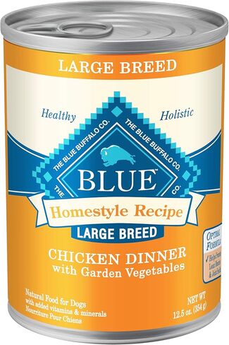 وصفة منزلية من Blue Buffalo Homestyle الدجاج ولحم البقر حزمة متنوعة من أغذية الكلاب الرطبة للكلاب البالغة، الحبوب الكاملة، 12.5 أونصة. علب (6 عبوات) in Kuwait