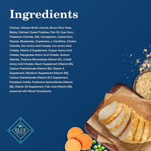 وصفة منزلية من Blue Buffalo Homestyle الدجاج ولحم البقر حزمة متنوعة من أغذية الكلاب الرطبة للكلاب البالغة، الحبوب الكاملة، 12.5 أونصة. علب (6 عبوات) in Kuwait
