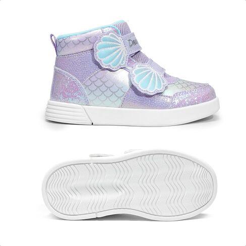 DREAM PAIRS Girls Shoes Toddler Sneakers Kids High Top Shoes with Hook and Loop Storybook Casual Walking Shoes in Kuwait