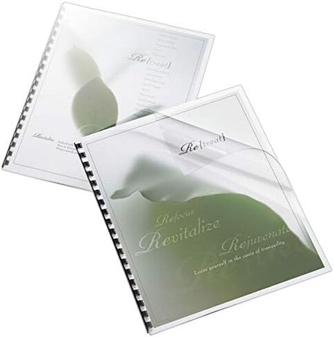 Office Depot Binding Cover, 8 1/2in. x 11in., Clear Gloss, Pack of 20, 25872 in Saudi Arabia