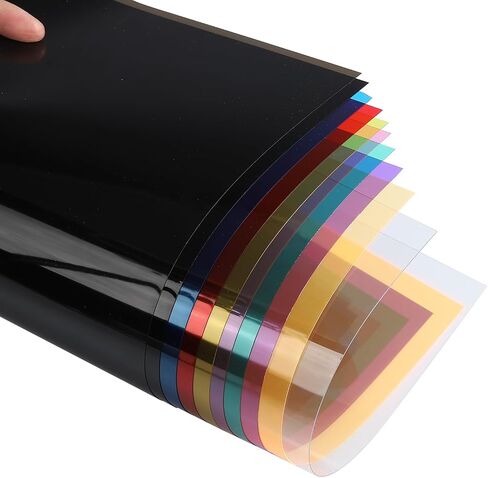 أغطية ربط PVC شفافة مقاس 12 مل من باتيكل، 15 قطعة من واقي الرؤية الأمامية غير مثقوب بحجم حرف A4 للعرض التقديمي والتقرير والورق ومستندات توريد مكتب الأعمال، وردي شفاف in Saudi Arabia