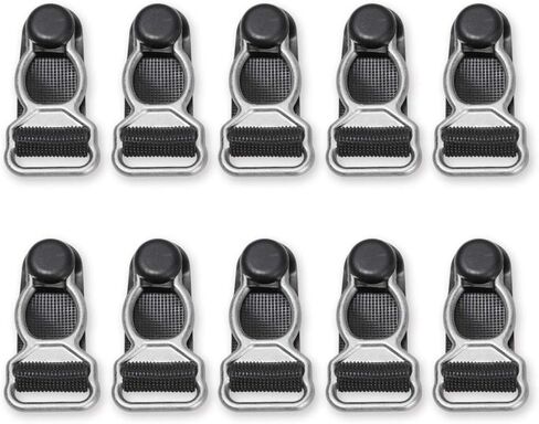 30pcs 0.47inch Plastic Black Corset Leg Garter Belt Clip Hooks Suspender Ends Hosiery Stocking Grips Suspender Clips(0.47inch,Black Silver) in Saudi Arabia