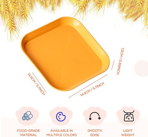 16 Pieces Cat Food Bowl Set, 6 inch Whisker Fatigue Free Cat Bowls,Small Flat Cat Dish, Shallow Pet Feeding Dish or Plate for Cats and Small Dogs (8 Colours) in Saudi Arabia
