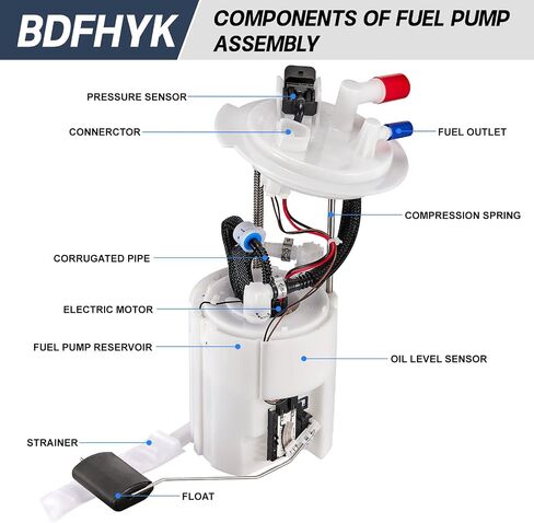 BDFHYK Fuel pump module assembly E9073M 2011-2016 for Hyundai Elantra L4 1.8L 2011 2012 2013 2014 2015 2016, OE EI073M P76715M 31110-3X500 FG857 in Saudi Arabia
