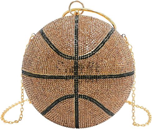 محفظة مخلب كرة السلة مع محفظة لعب كرة بلينغ من حجر الراين للنساء in Kuwait