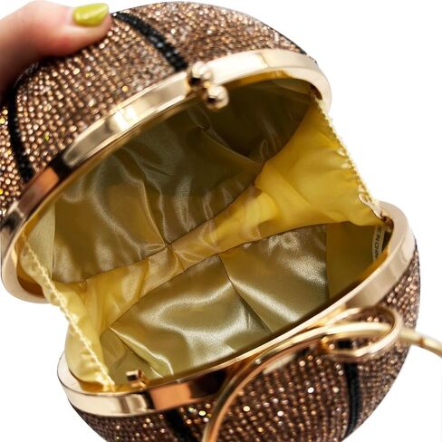 محفظة مخلب كرة السلة مع محفظة لعب كرة بلينغ من حجر الراين للنساء in Kuwait