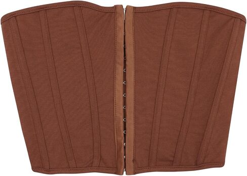 ZGMYC Women's Sexy Boned Corset Bustier Sweetheart Neck Strapless Crop Tube Tops Push Up Body Shaper in Saudi Arabia