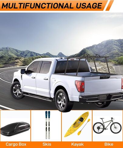 رف سرير شاحنة من الألومنيوم قابل للتعديل رف سلم سرير شاحنة صغيرة مع توقف سلم in Kuwait