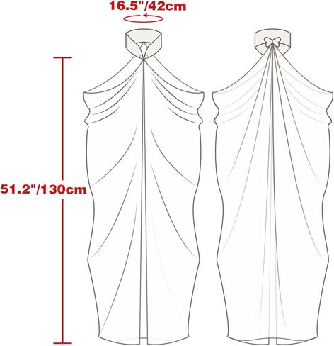 DAZCOS Chiffon Shawls Cape for Women Tulle Cloak Sheer for Evening Glamour Dresses Wedding Collared Halter Capelet in Kuwait