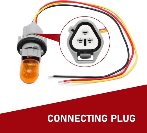 مجموعة واحدة من لمبة الإضاءة الأمامية للسيارة موصل مقبس لمبة إشارة الانعطاف، لمبة هالوجين مضادة للماء عالية السطوع ومضادة للأشعة فوق البنفسجية مع حزام تمديد، متوافقة مع نيسان روج ألتيما باثفايندر (رمادي) in Kuwait