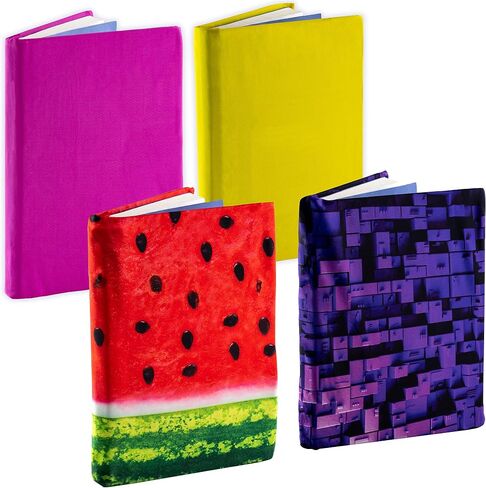Easy Apply, Reusable Book Covers 4 Pk. Best Jumbo 9x11 Textbook Jackets for Back to School. Stretchable to Fit Most Large Hardcover Books. Perfect Fun, Washable Colors for Girls, Boys, Kids and Teens in Saudi Arabia