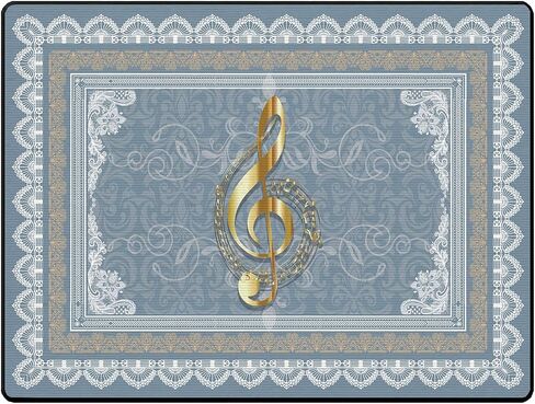 Drum Rug, Drum Set Carpet,Bedroom Living Room Decor,Soundproof Rug Pads Drum Accessories for Drum Set,Non-Slip Carpet,Great Gift for Drummers,100% Polyester(A,2.6 * 4ft) in Kuwait