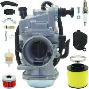 Fourtrax 300 Carburetor Compatible with Honda TRX300 TRX300FW Carb ATV 1988-2000 with Air filter& Oil filter Parts Kit