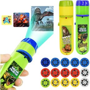 Slide Projector Torch Projection Light Small Torches lamp Flashlight Educational Learning Bedtime Night Light for Child,Kids,Infant,Toddler,Children (5 Themess,120 Image) in Saudi Arabia