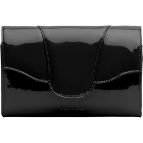 Allie Glossy Clutch Crossbody Bag
