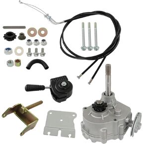 Go Kart Forward Reverse Gear Box Kit Replacement for 2HP-13HP Engine 30 Series 2300rpm Torque Converter 35 Chain 12T and 40/41 Chain 10T Go Karts Accessories 212cc