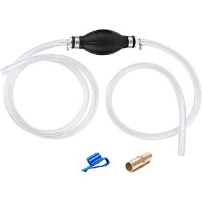Gas Siphon Pump, Hand Siphon Pump for Gasoline Transfer Manual Siphon Pump for Water Fish Tank, Fuel Siphon Pump for Gasoline. (Gas Siphon Hose Included)