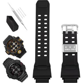 Compatible for 10455201 Casio G-Shock GW9400 GW-9400 GW-9400-1 GW-9400BJ-1 GW-9400J-1 RANGEMAN GW-9200 GW-9300 G-9400 Resin Watch Band Replacement for men Wirstband Strap women Bracelet