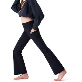 Kids' Activewear Leggings Super Soft Black Flare Leggings Girls' Yoga Pants