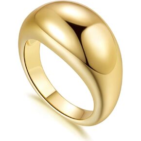 14K Gold Rings for Women’s Rings & Mens Gold Rings Chunky Gold Rings for Women Non Tarnish Gold Rings Chunky Rings Gold Jewelry 5-9