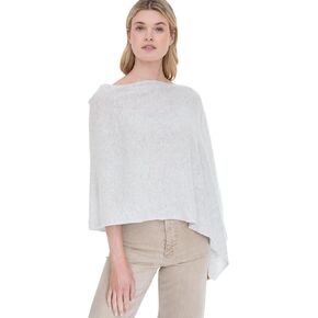 Cashmere -100% Cashmere Draped Dress Topper Poncho