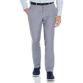 Perry Ellis Men's Big & Tall Linen Blend Textured Suit Pant