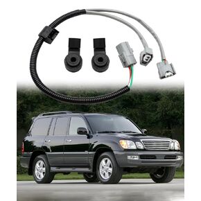 2pcs Knock Sensor with Harness Fits for 2004-2008 Camry Highlander Sienna Lexus ES330 RX330 RX400H,Replacement 8221948010 8221908010 82219-08010 82219-48010 8615-20090 etc.