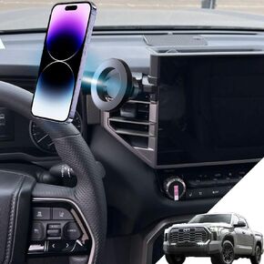 Toyota Tundra Phone Holder and Toyota Sequoia Phone Holder Custom Fit Tundra 2022-present Sequoia 2023-present Toyota Tundra Accessories Compatible for All Cell Phones