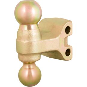 CURT 45923 Replacement Dual-Ball for Adjustable Trailer Hitch Ball Mount #45902 or #45927, YELLOW ZINC