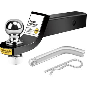BIG RED ATRLY2003R-1 Trailer Hitch Mount and Ball: 2 Inch Ball/Reciever Compatible, 6,000 lb. Capacity