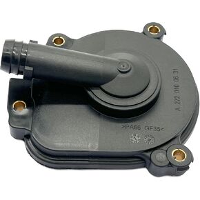 PCV Engine Crankcase Vent Valve breather Oil Separator Cover compatible with Mercedes Benz C230 C280 C300 E350 CLK350 CLK550 GL550 GLK350 S400 ML350 ML550 R350 S550 SLK300 SLK350 Replaces 2720100231