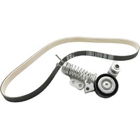 Multi-V Belt Drive Belt Tensioner Kit Compatible with Volvo V-Ribbed Serpentine Belt XC90 XC60 S60 6PK1181 31430015 31480362