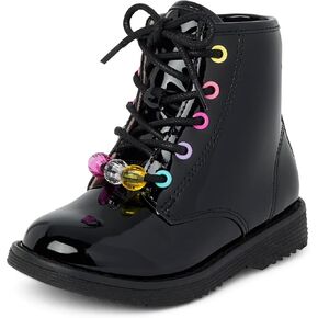 The Children's Place baby girls Lace Up Combat Boots