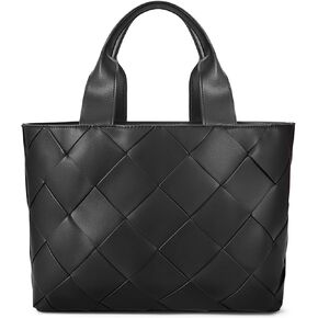 BOSTANTEN Woven Tote Bag for Women Top Handle Purses and Handbags Shoulder Crossbody Purse With Zipper