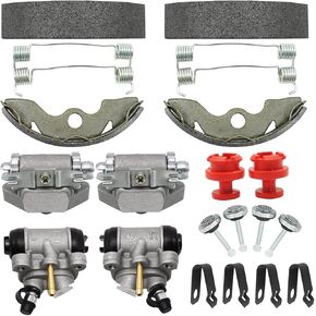 M MATI Front Brake Wheel Cylinders Shoes Adjusters Kit for Honda FourTrax 300 2x4 TRX300 1988 1989 1990 1991 1992 45350-HC4-006 45370-HC4-006 45340-HC4-000