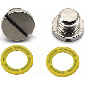 8M0058389 Marine Magnetic Gearcase Drain Plug for Mercury Outboard and MerCruiser Sterndrive Lower Unit Gear Lube Drain Fill Hole Screw Seal 2 PCS 67892A06 18-2375