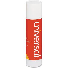 Universal UNV76752 1.3 oz. Applies and Dries Clear Glue Sticks (12/Pack)