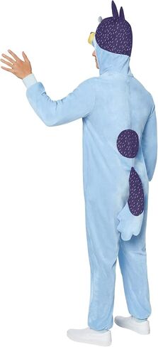 Spirit Halloween Bluey Adult Bandit Heeler Costume | Officially Licensed | Group Costume | Jumpsuit Outfit | Easy Costume in Saudi Arabia