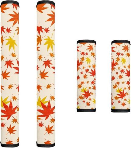 Refrigerator Microwave Handle Covers Set of 4, Art Sunflower Butterfly Print Indoor Kitchen Decorations Anti-Skid Scratchproof Protective Covers for Oven Dishwasher Cabinet Handles in Kuwait
