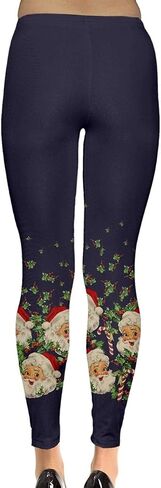 CowCow Womens Stretchy Tights Christmas Xmas Snowman Santa Penguins Snowflakes Winter Leggings, XS-5XL in Saudi Arabia