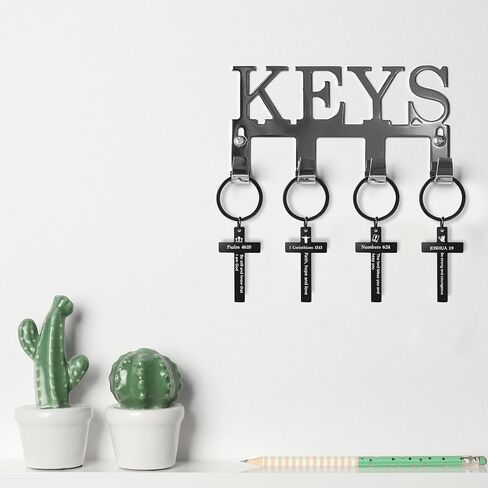 45 Pcs Christian Cross Keychain Bulk 15 Styles Bible Verse Keychain Stainless Steel Religious Inspirational Gifts in Kuwait