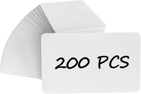 MaxGear Thank you for Supporting My Small Business Cards 200pcs, 3.5" x 2" Thank You Cards Small Business, Blank Business Cards Business Thank You Cards, Kraft Paper, 300 GSM White Cards Message Cards in Saudi Arabia
