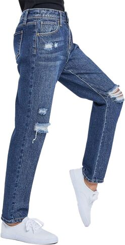 YMI Girls Selena Dream Button Fly Straight Leg Hybrid Jeans in Saudi Arabia