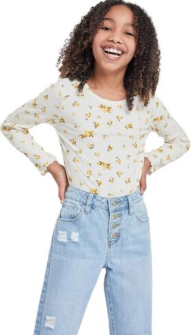 YMI Girls Selena Dream Button Fly Straight Leg Hybrid Jeans in Saudi Arabia