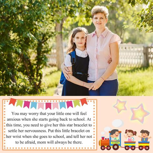 UPROMI First Day of Pre K/Kindergarten/1st Grade/2nd Grade/3rd Grade/4th Grade/5th Grade/6th Grade Gift, Back to School Bracelet Mommy and Me in Kuwait