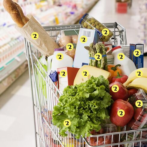 1000 pcs 50 Cent Color-Coded Price Stickers for Garage Sale and Flea Market, 3/4" Diameter - Bold Fonts, Clear Visibility, High Visibility, Easy Organization in Kuwait