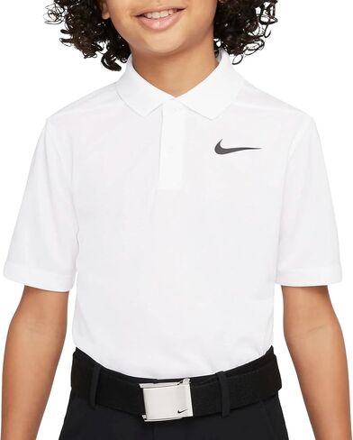 Nike Boys Dri-FIT Victory Golf Polo (US, Alpha, Large, Regular, White) in Saudi Arabia