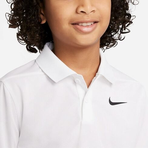 Nike Boys Dri-FIT Victory Golf Polo (US, Alpha, Large, Regular, White) in Saudi Arabia